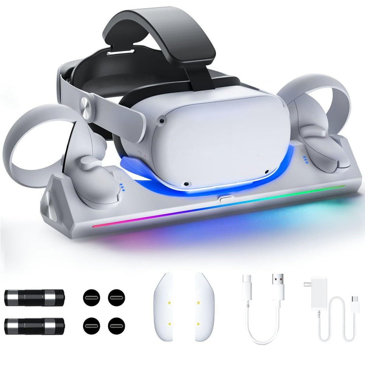 VR-Headset-Charging Station with Rgb Lighting Bowlift