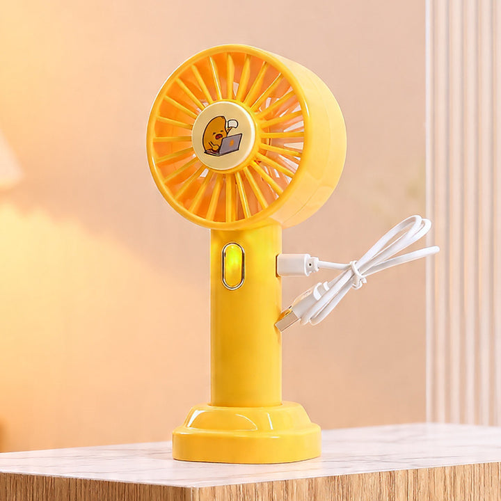 Ladies portable hand fan with USB connection and fun design Bowlift