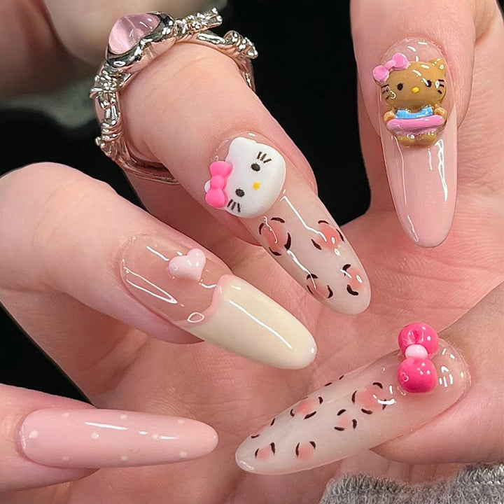 Glossy Press-On Nail Art Bowlift