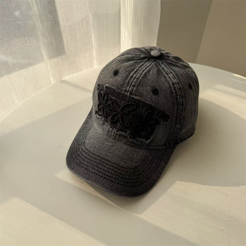 Women's Embroidered Floral Baseball Cap Bowlift 1783922211