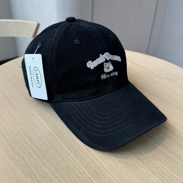 Women's Playful Embroidered Cap Bowlift