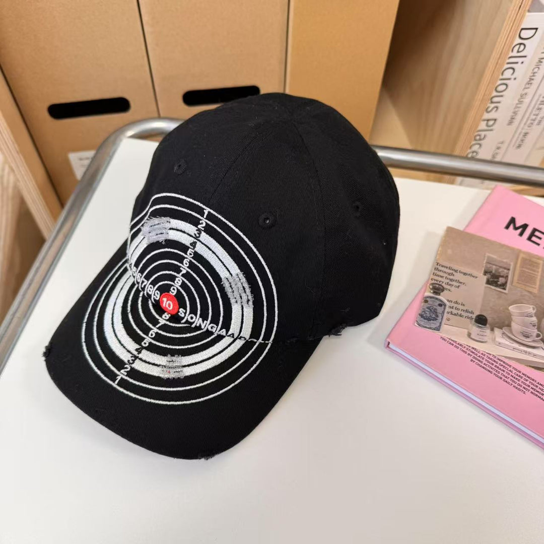 Men's Distressed Graphic Baseball Cap Bowlift