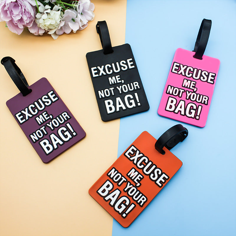 Unisex Luggage Tag with Funny Saying Bowlift