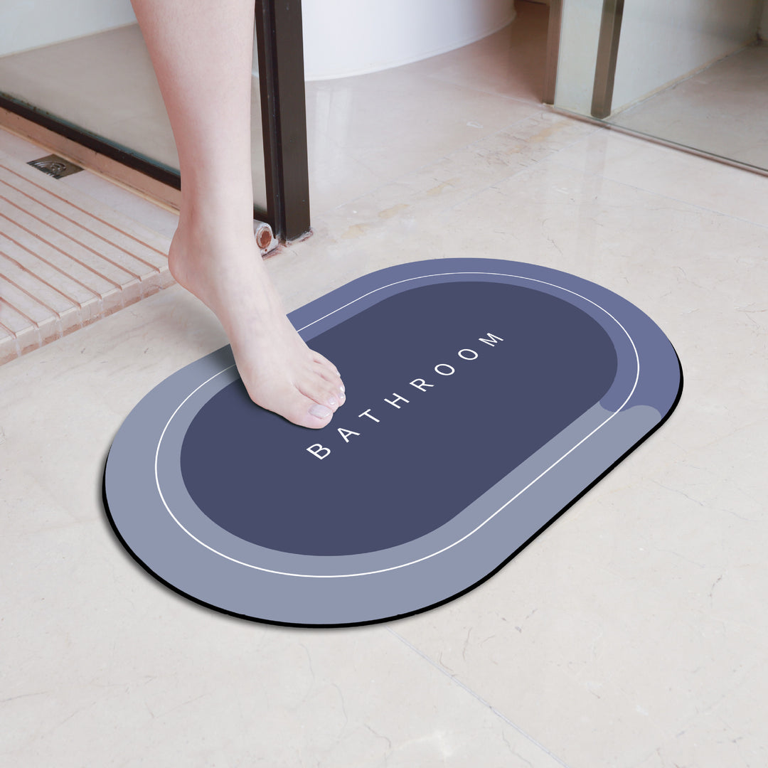 Elegant Floral Bathroom Mat Bowlift