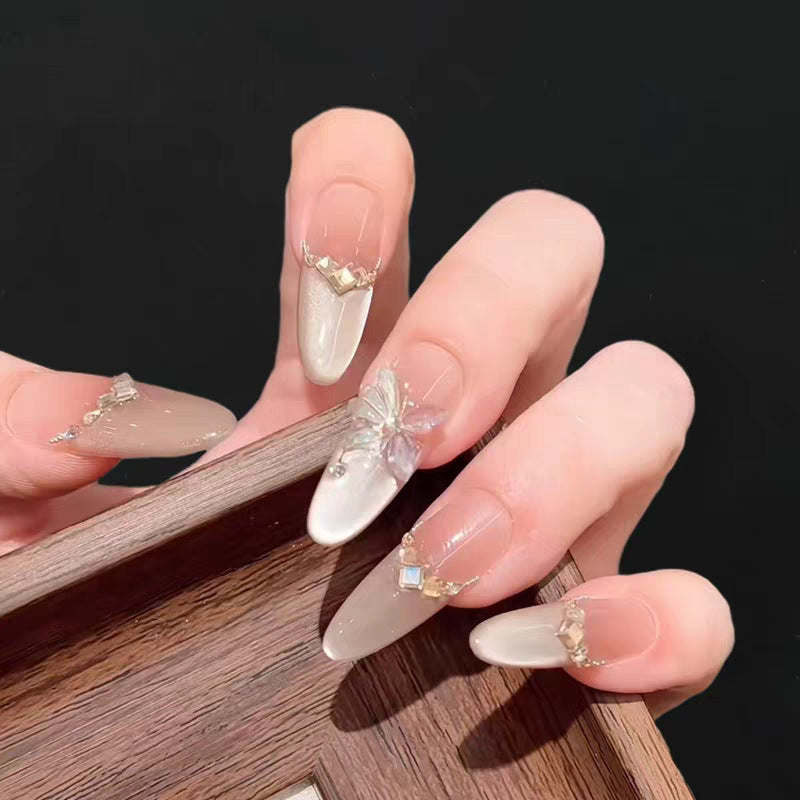Decorative 3D Glitter Stiletto Nail Enhancements