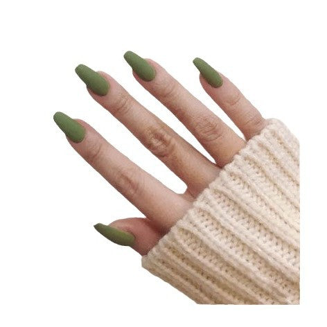 Matte Finish Press-On Nail Tips Bowlift 178815*10mm0277