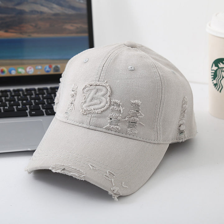 Unisex Distressed Vintage Baseball Hat Bowlift