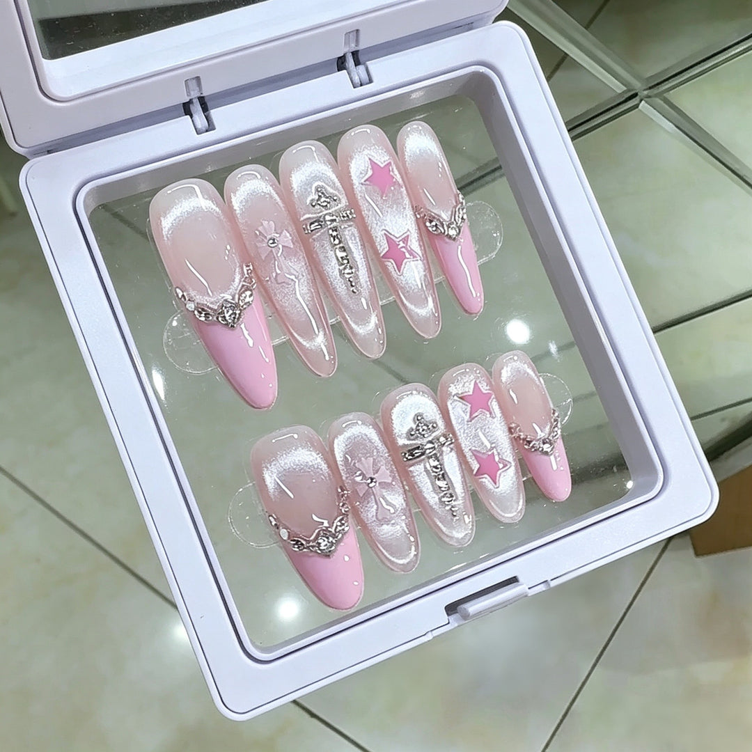 Decorative Press-On Nail Art Set Bowlift