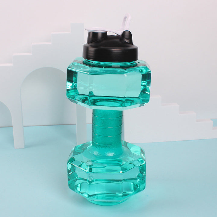 Unisex Fitness Water Bottle in Original Dumbbell Shape Bowlift