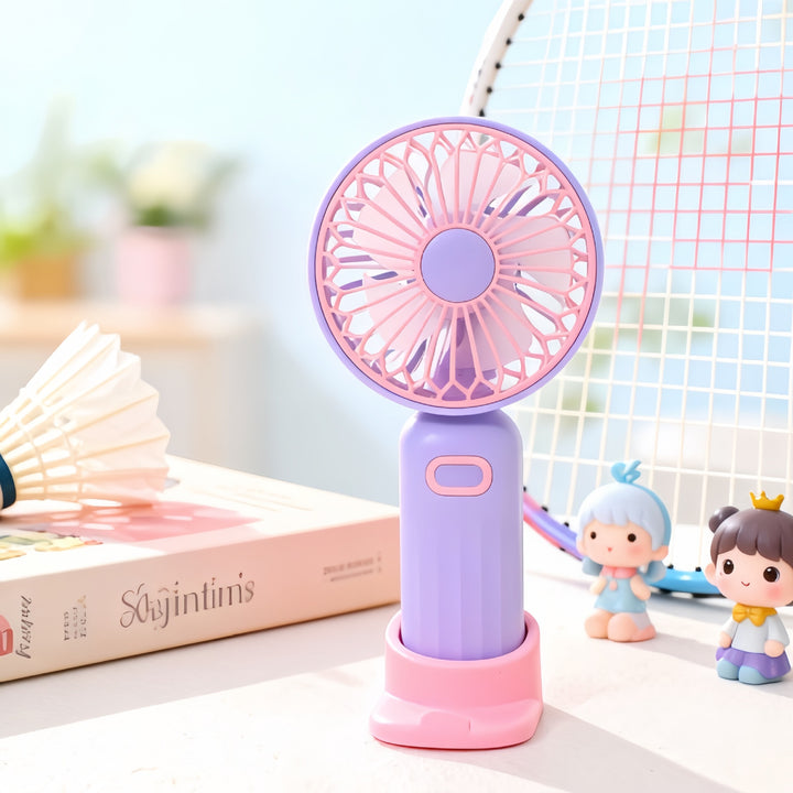 Women's portable mini hand fan with rechargeable USB function Bowlift