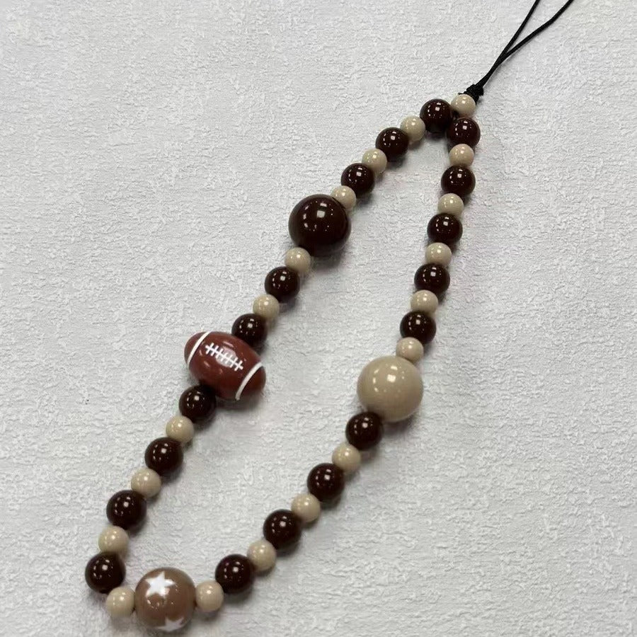 Beaded Sports Theme Eyewear Holder Bowlift