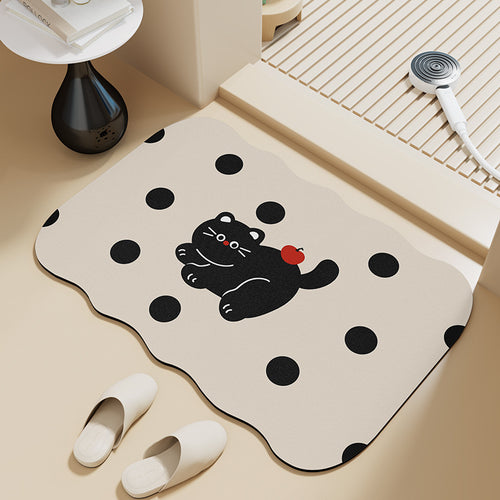 Playful Cat-Themed Area Mat