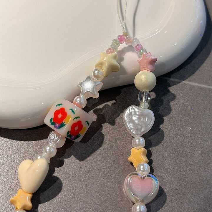 Colorful Beaded Charm Necklace Bowlift