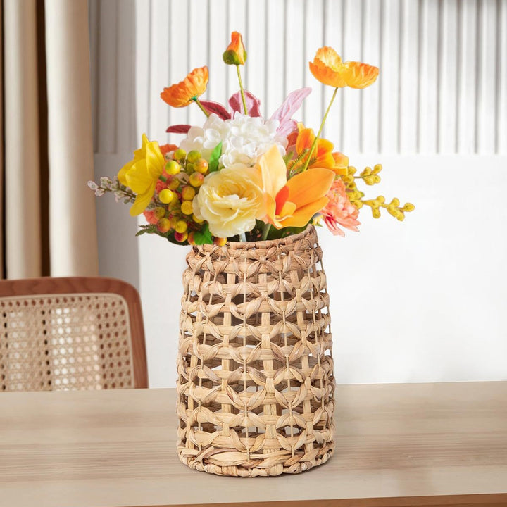 Handwoven Storage Basket with Metal Frame Bowlift