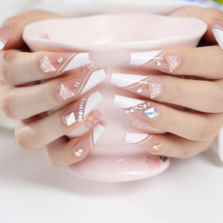 Artistic 3D Nail Art Design Bowlift