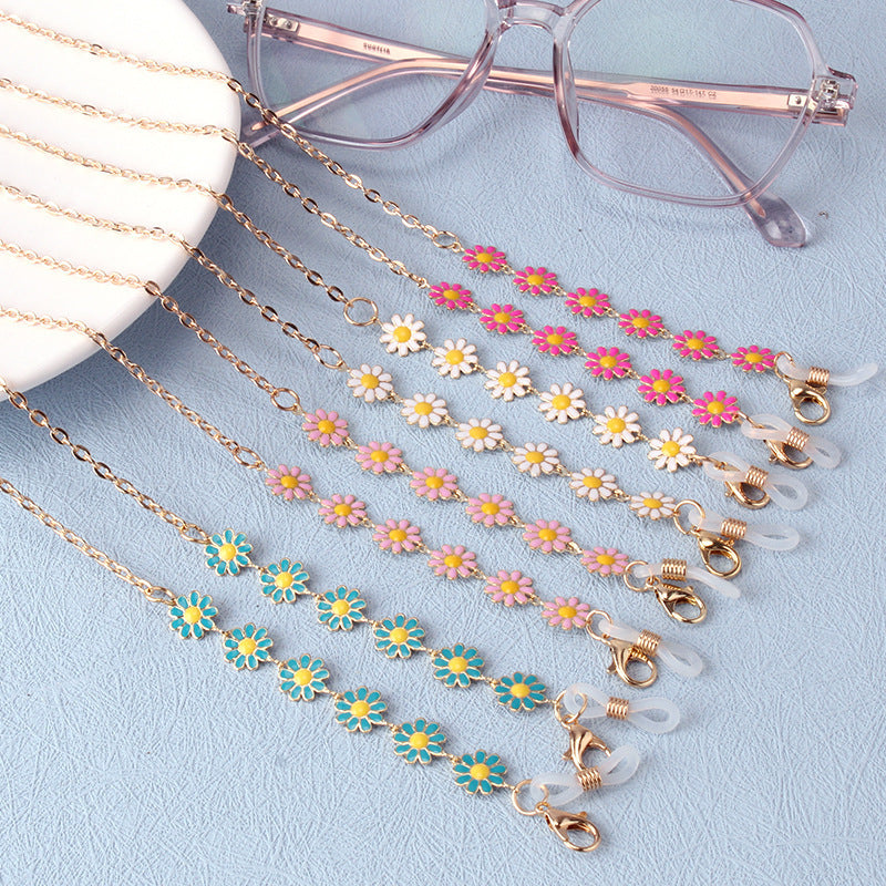 Floral Charm Eyewear Chain Bowlift