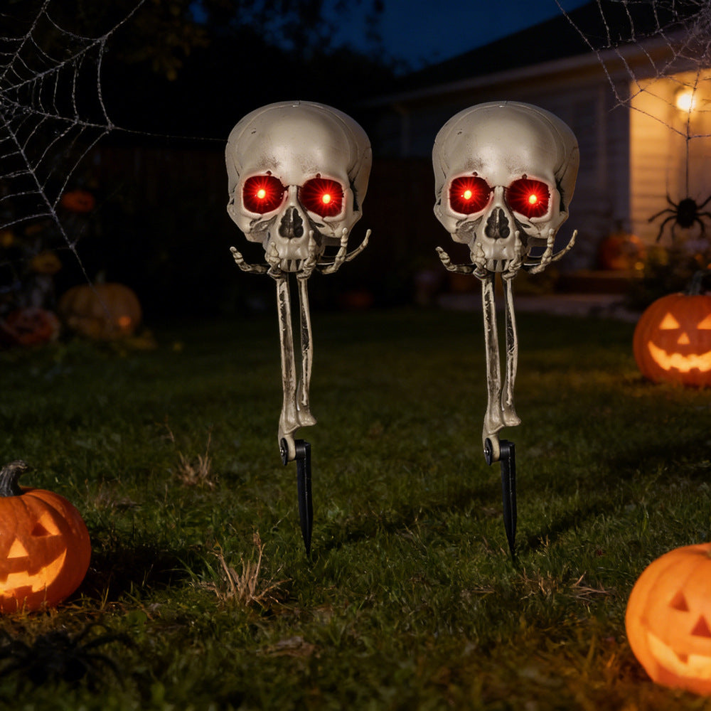 Optical Light-Up Skull Decoration Bowlift