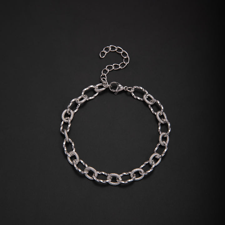 Interlaced Metal Link Bracelet Bowlift