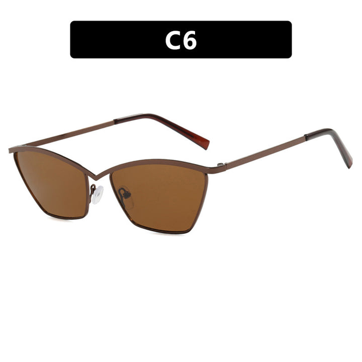 Ladies Cat-Eye Sunglasses with stylish metal frame and UV protection Bowlift