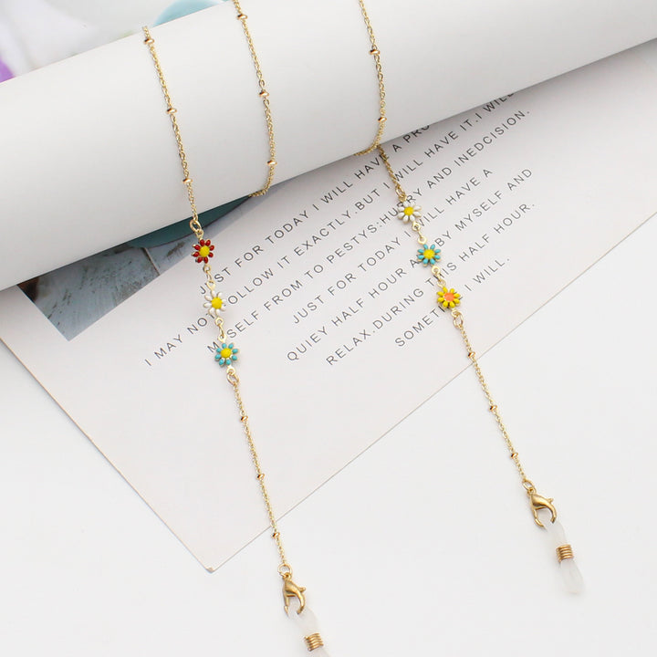 Floral Themed Eyewear Chain Bowlift