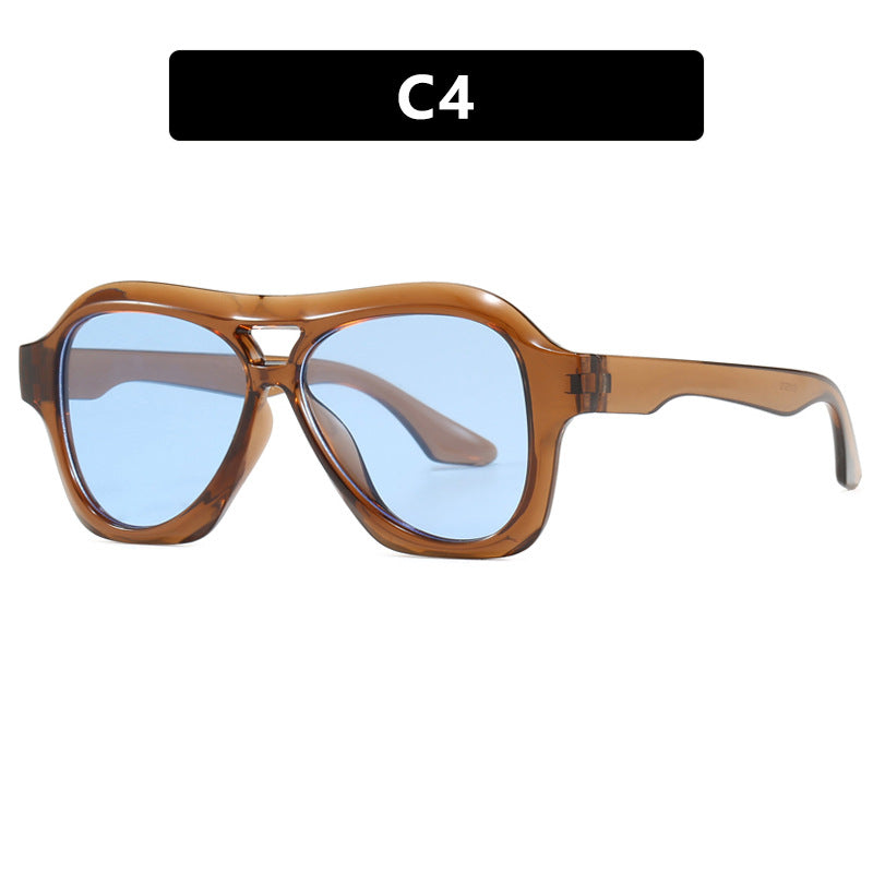 Ladies fashionable sunglasses in innovative design with wide frame Bowlift