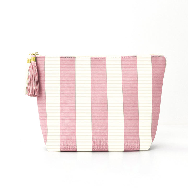 Cosmetic bag with sophisticated stripe pattern Bowlift