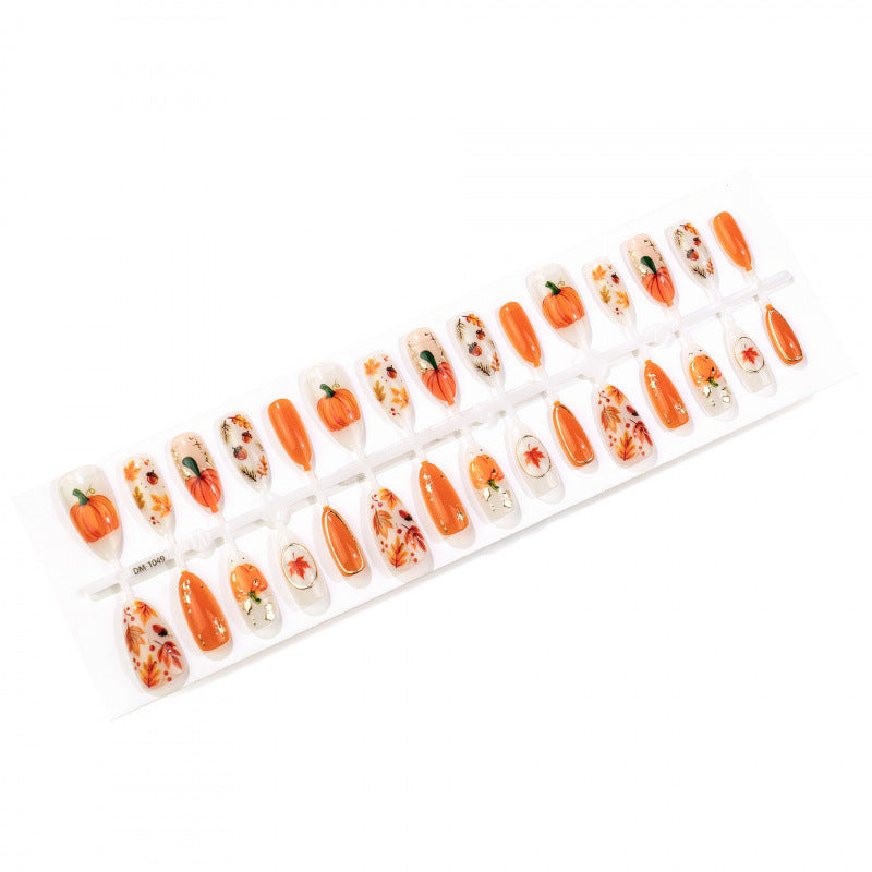 Autumn Themed Press-On Nail Art Set