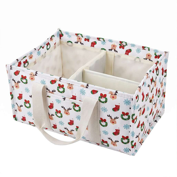Versatile storage basket with compartments and charming animal motif Bowlift