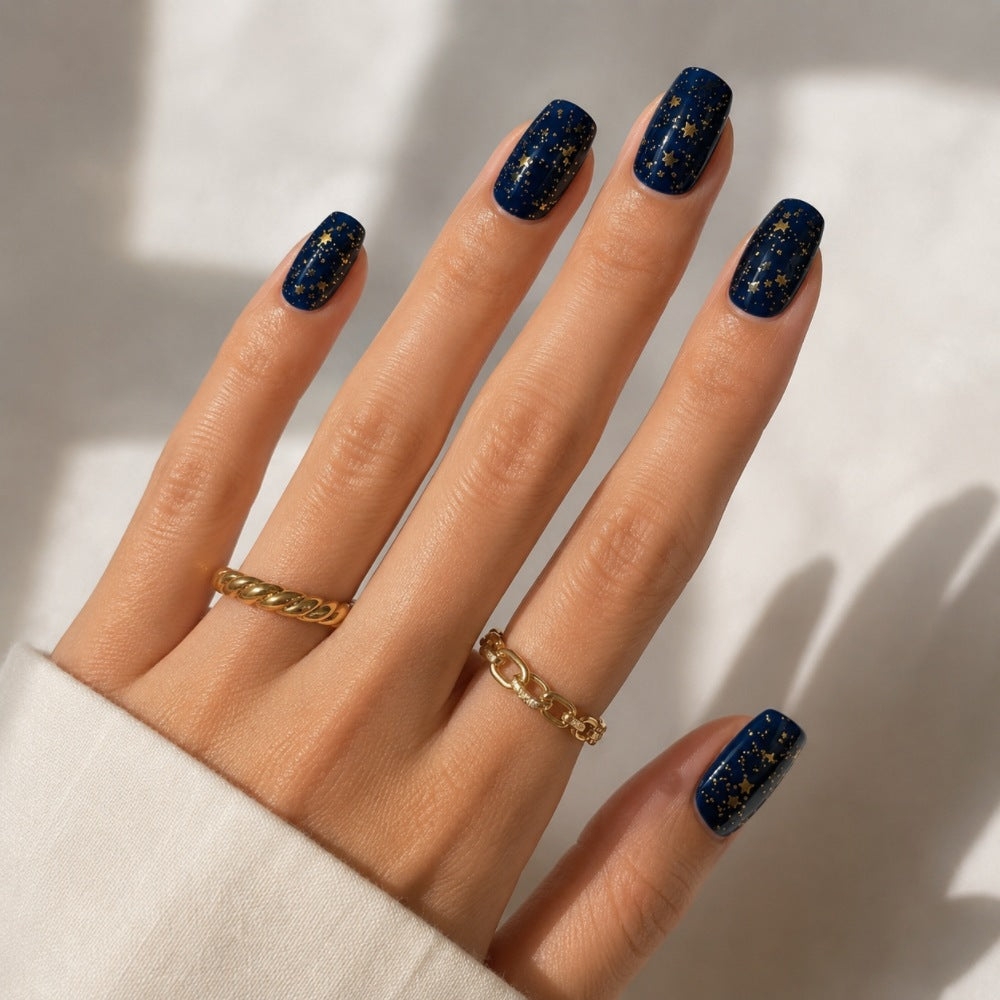 Premium Decorative Star-Themed Press-On Nails
