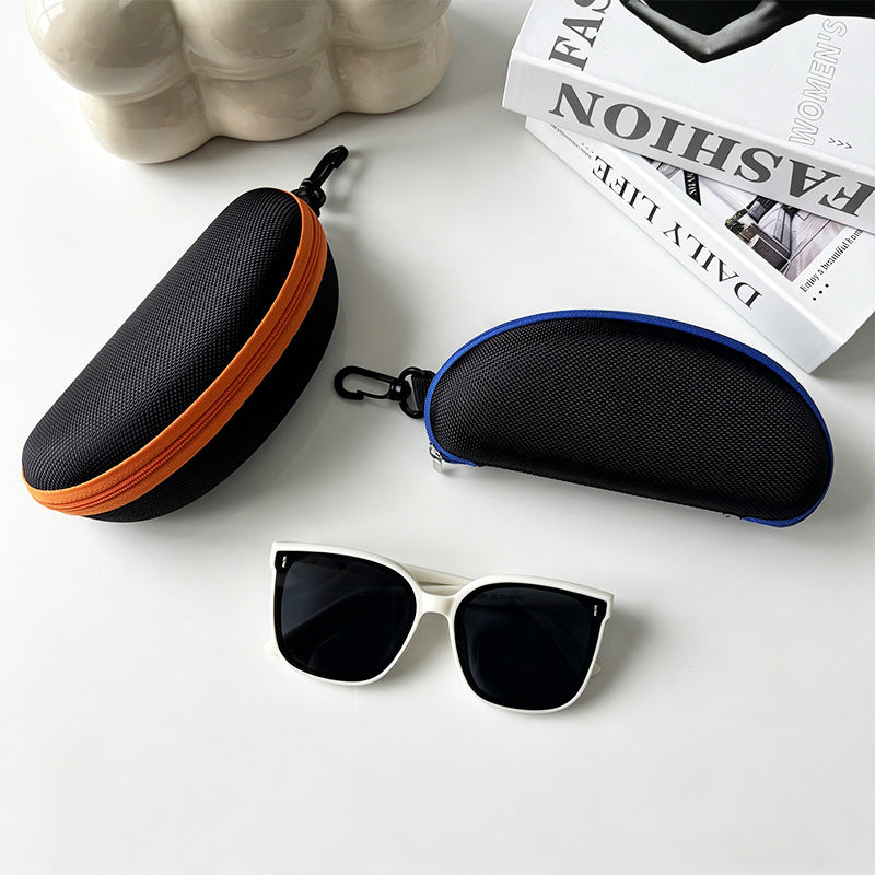 Hardshell Zippered Sunglasses Case with Carabiner Protective EVA Shell Bowlift