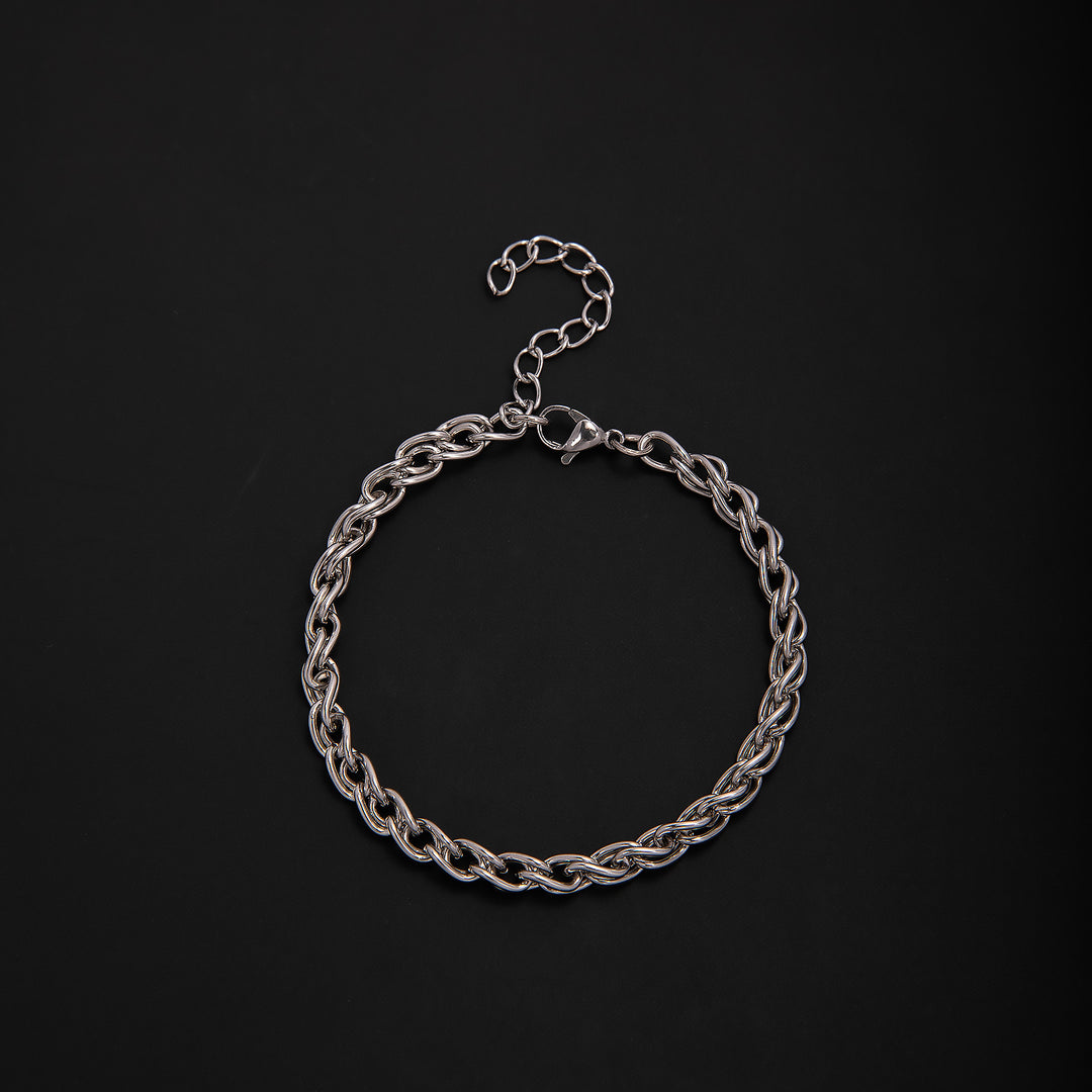 Elegant Geometric Link Bracelet Bowlift