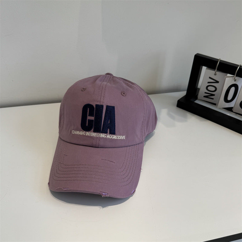 Men's Distressed Motivational Baseball Cap Bowlift