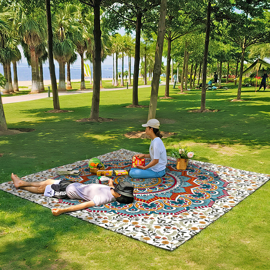 Mandala Design Beach Mat Bowlift