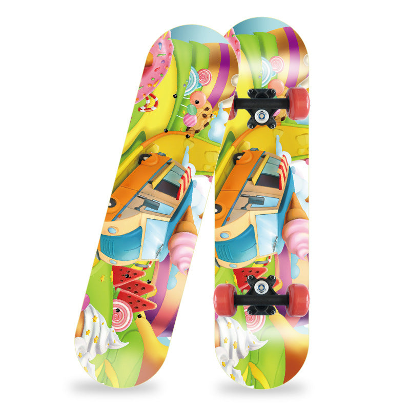 Cartoon-Inspired Mini Skateboard Bowlift