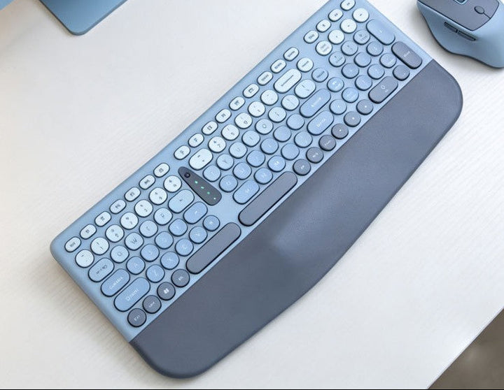 Ergonomic Wireless Keyboard and Mouse Combo Bowlift