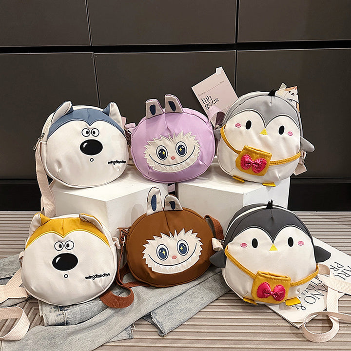 Plush children's backpack in cute penguin design Bowlift