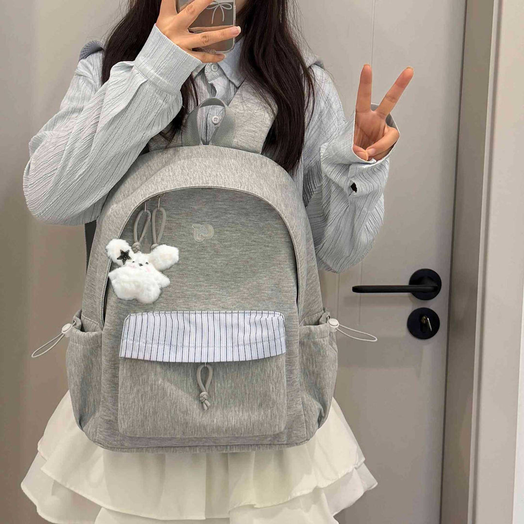 Casual Fabric Backpack Bowlift