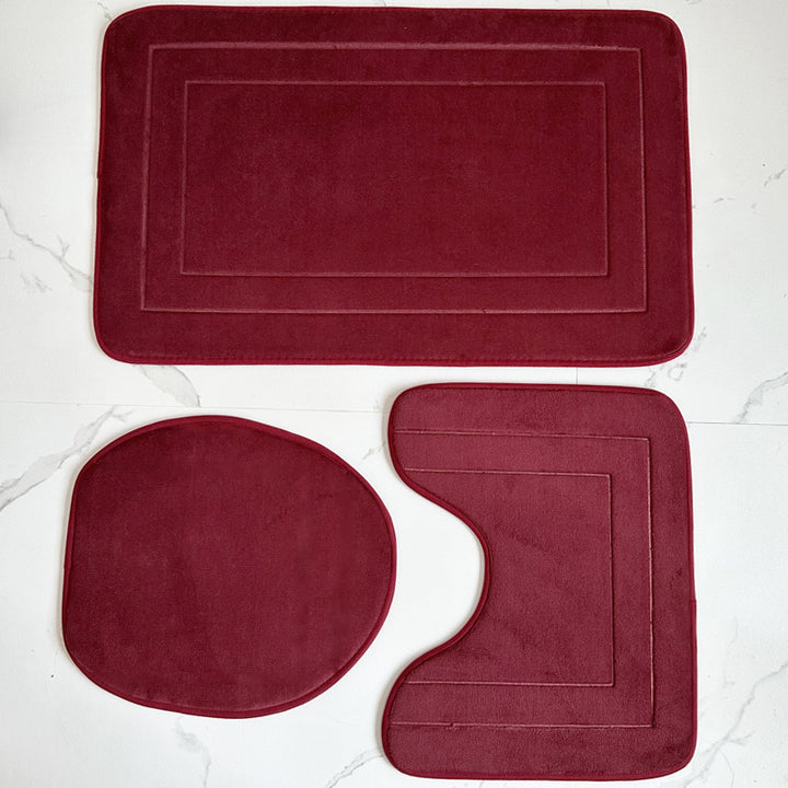 Plush Soft Bath Mat Set Bowlift