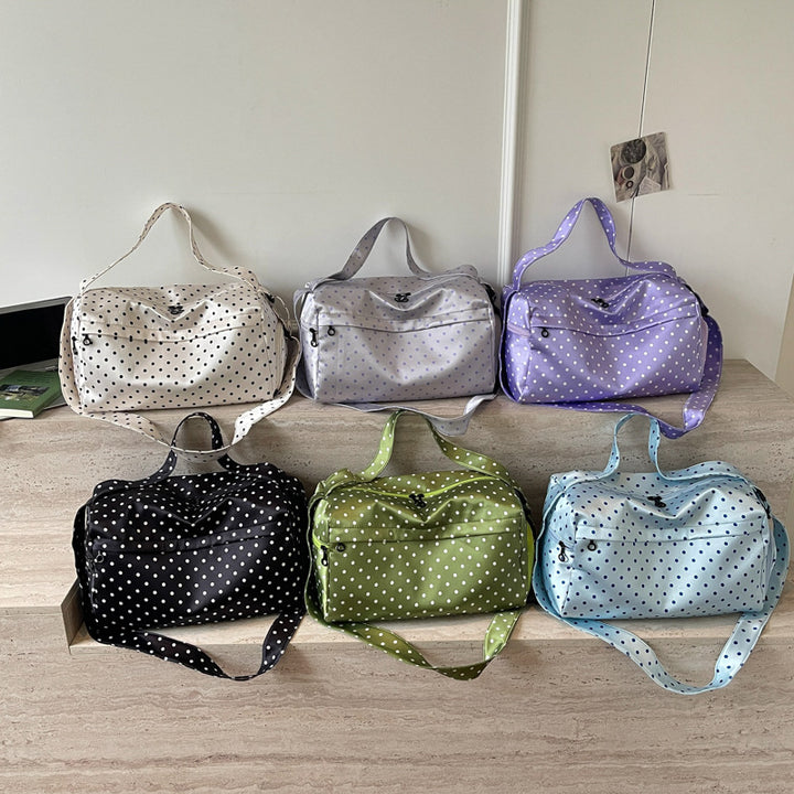 Stylish Polka Dot Travel Duffle Bag Bowlift
