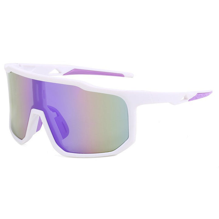 Ladies sporty racing sunglasses with wide field of view and modern mirrored lenses Bowlift