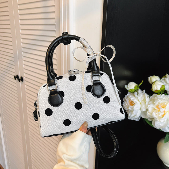 Whimsical Polka Dot Mini Handbag Bowlift
