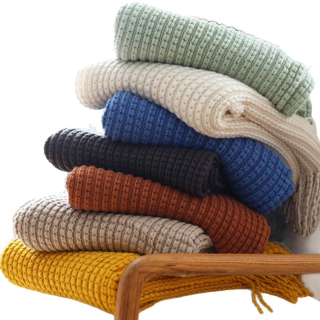 Cozy Knit Throw Blanket