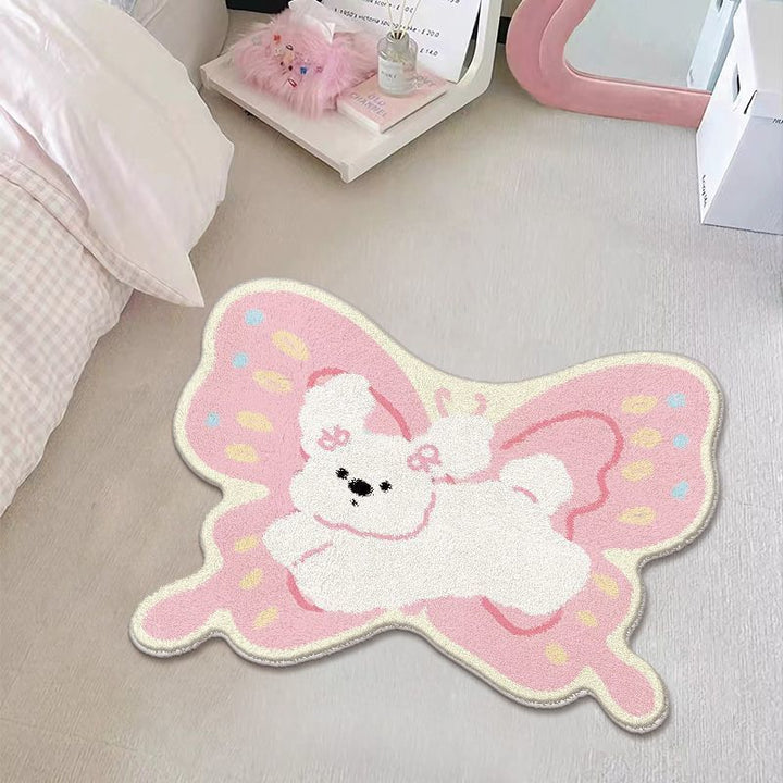 Adorable Cartoon Bear Area Rug Bowlift