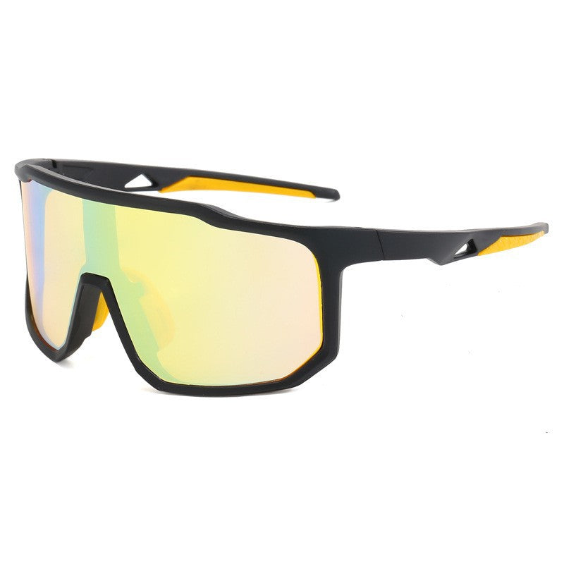 Ladies sporty racing sunglasses with wide field of view and modern mirrored lenses Bowlift
