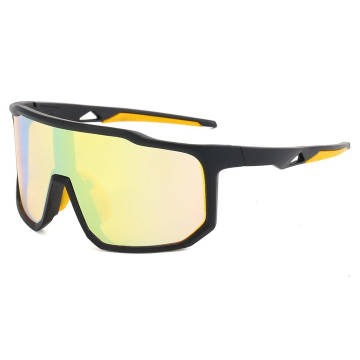 Ladies sporty racing sunglasses with wide field of view and modern mirrored lenses Bowlift