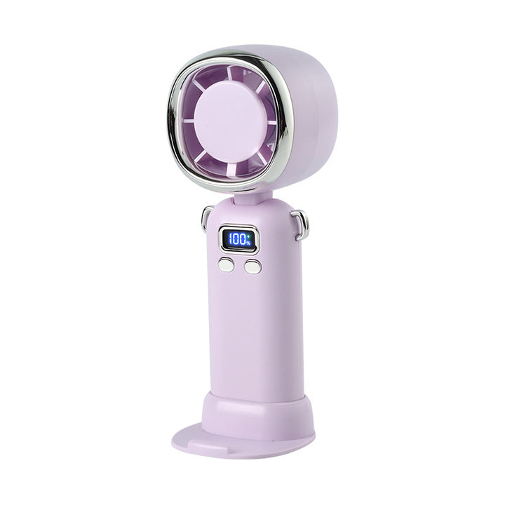Women portable handheld fan with LCD display and powerful battery Bowlift