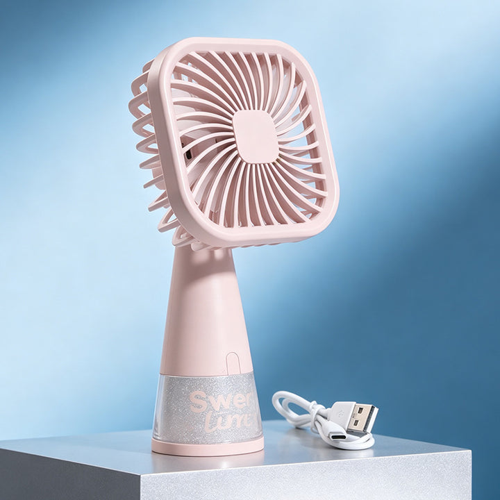 Women's Portable Hand Fan with Elegant Design Bowlift