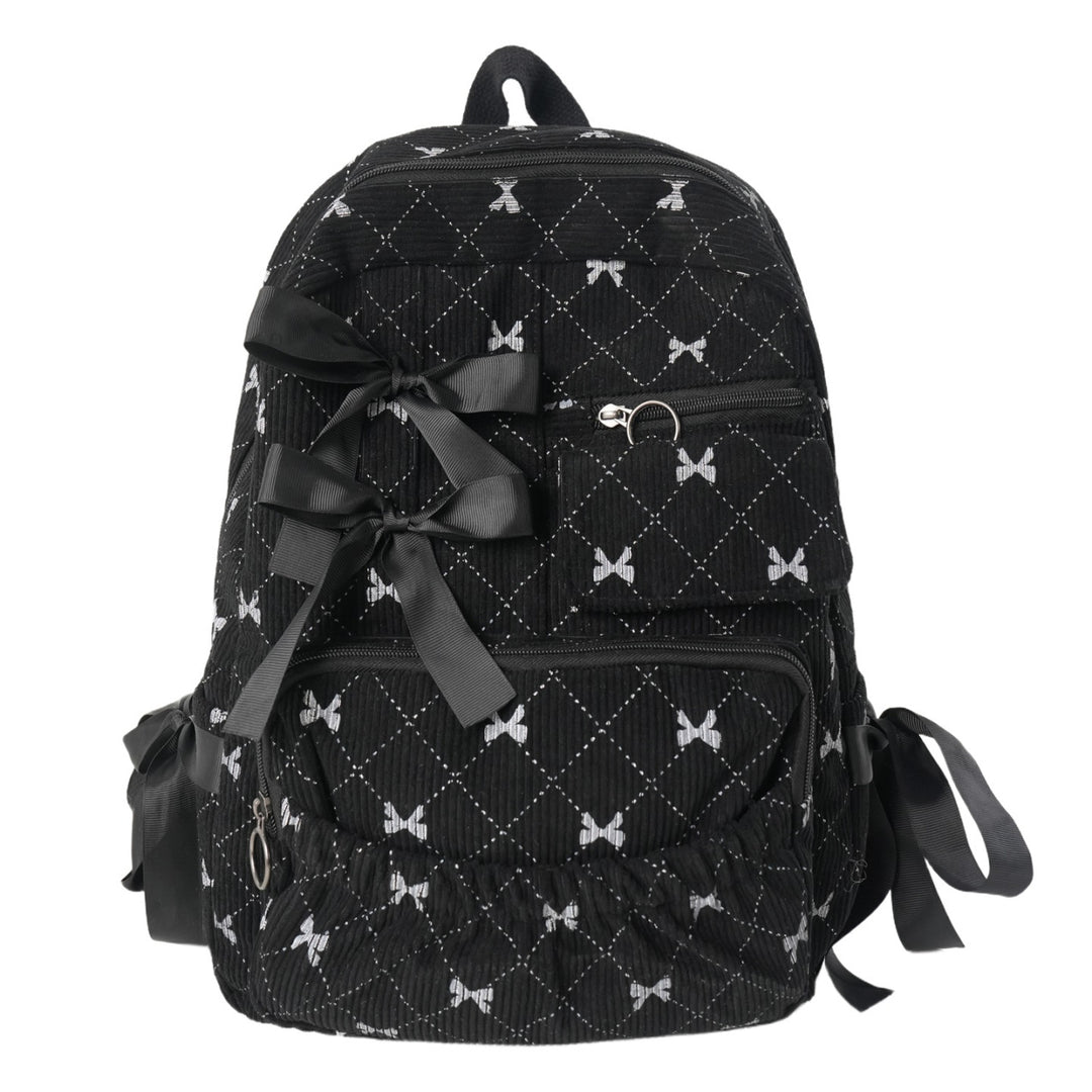 Playful backpack with bow details and practical compartments Bowlift