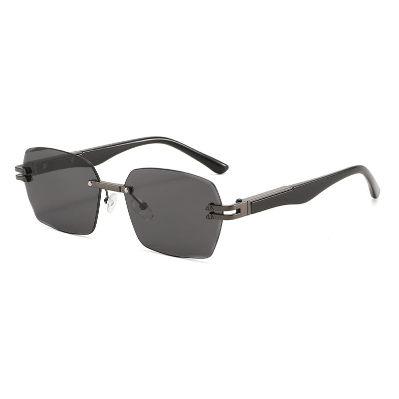 Men's Elegant Square Sunglasses with Wooden Temples Bowlift