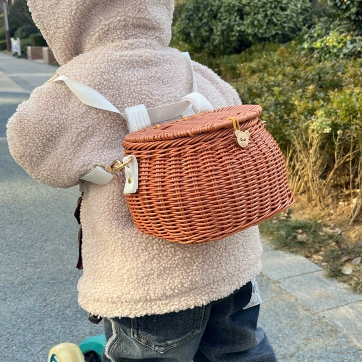 Decorative Woven Storage Basket Bowlift